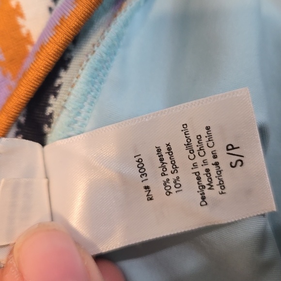 NWOT L Space Women Over The Moon Frenchi Striped High-Waisted Bikini Bottom Sz S - Picture 8 of 9